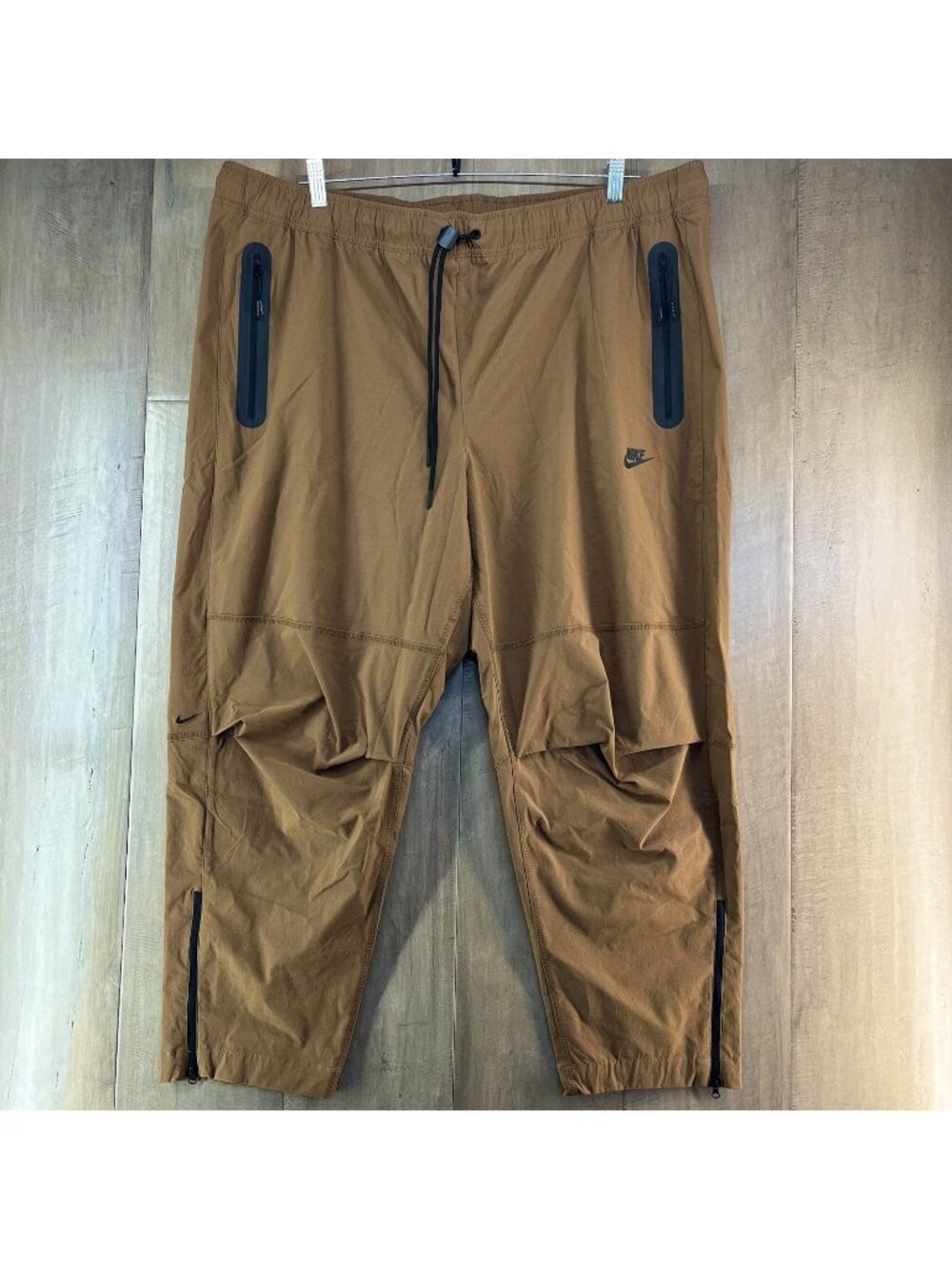 Nike Tech Men's Woven Pants Brown Black Size 3XL HM8241-235 NEW
